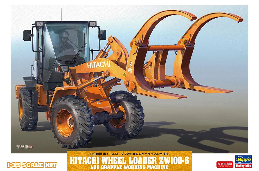 Hitachi İnşaat Makinaları Tekerlekli Yükleyici ZW100-6 Log Grabber Donanımlı